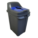 ΚΑΔΟΣ ΑΝΑΚΥΚΛΩΣΗΣ RECYCLER ΓΚΡΙ-ΜΠΛΕ 70LT 