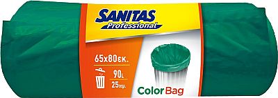 ΣΑΚΟΙ ΑΠΟΡΡΙΜΜΑΤΩΝ ΠΡΑΣΙΝΟΙ SANITAS PROFESSIONAL 65X80 ΕΚ. 90LT 25 ΤΕΜΑΧΙΑ